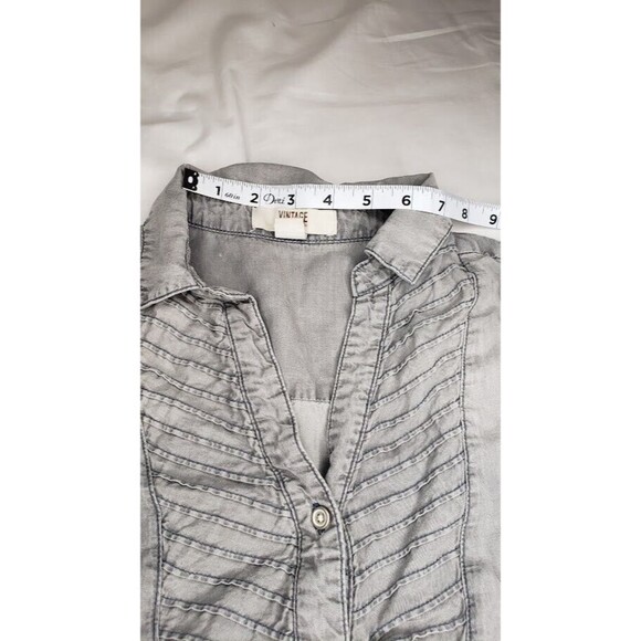 Vintage America Blues (Size S) Long Sleeve Button-Up Collared Blouse - Picture 7 of 14